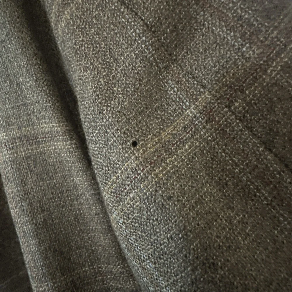 VTG John Nordstrom Sport Coat Mens 43L Tan Brown Plaid Wool Three‎ Button Blazer